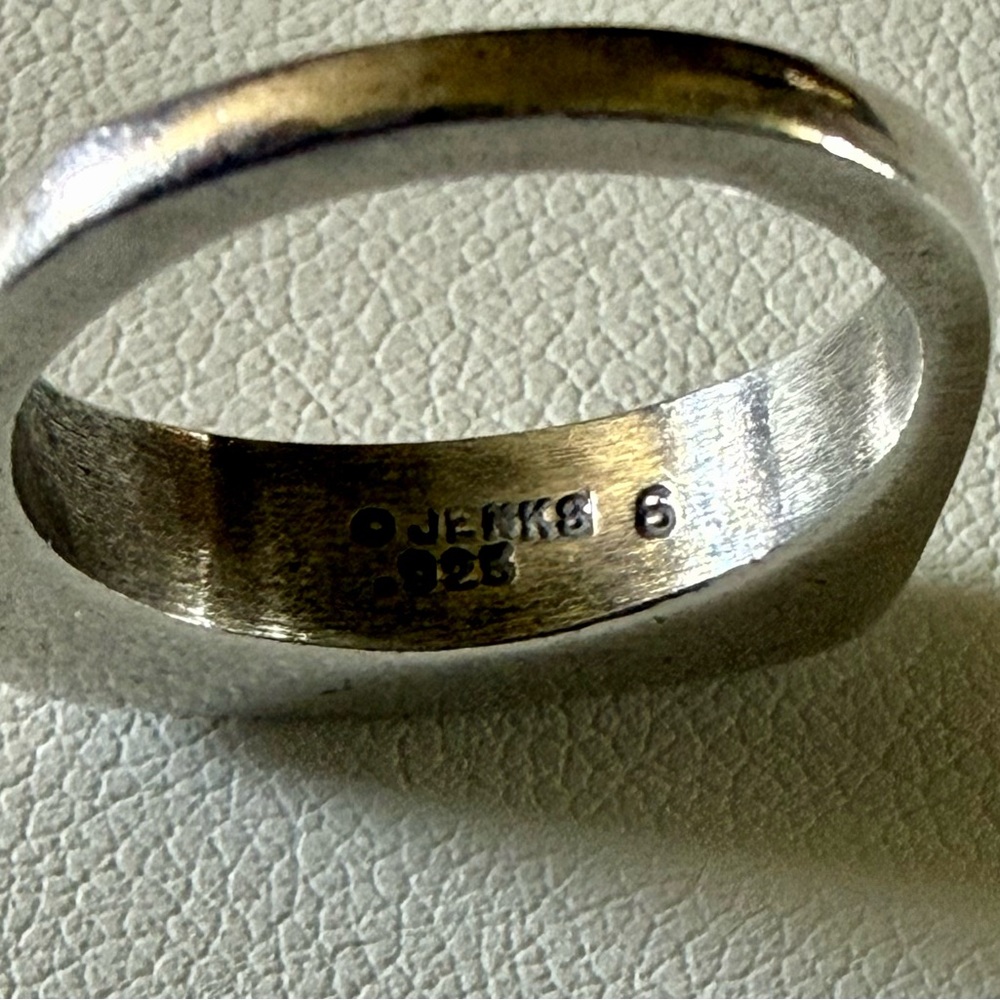 RARE!! Vintage Lisa Jenks Sterling Silver Stackable Ring - Size 5.5 - Picture 3 of 3